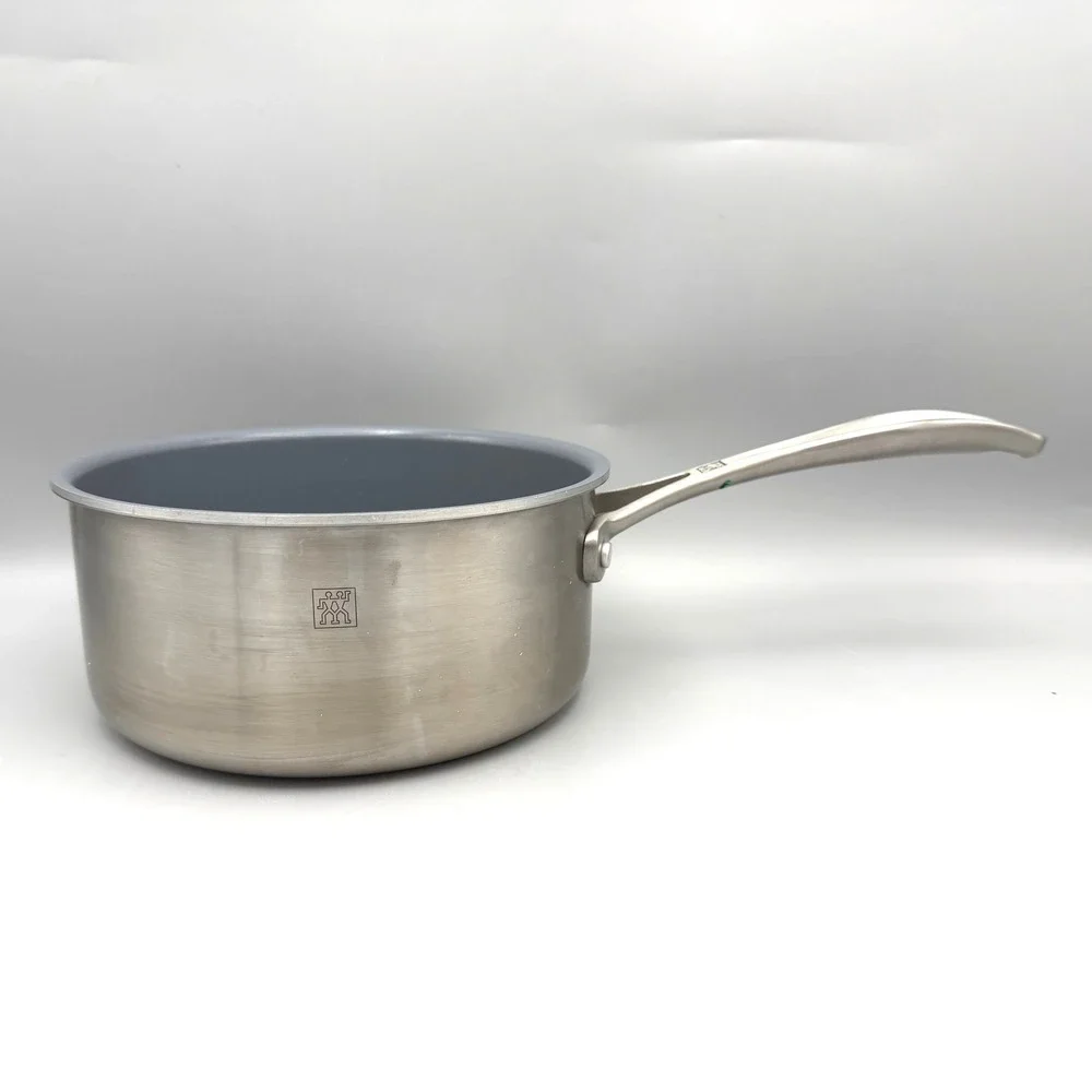 Zwilling J.A. Henckels Saucepan 1.5qt Silver Ceramic Nonstick 3-Ply Steel